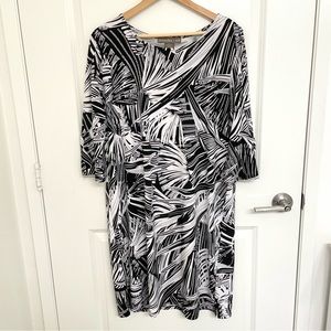 Alexandra + Oak Palm Print Stretch Dress XXL